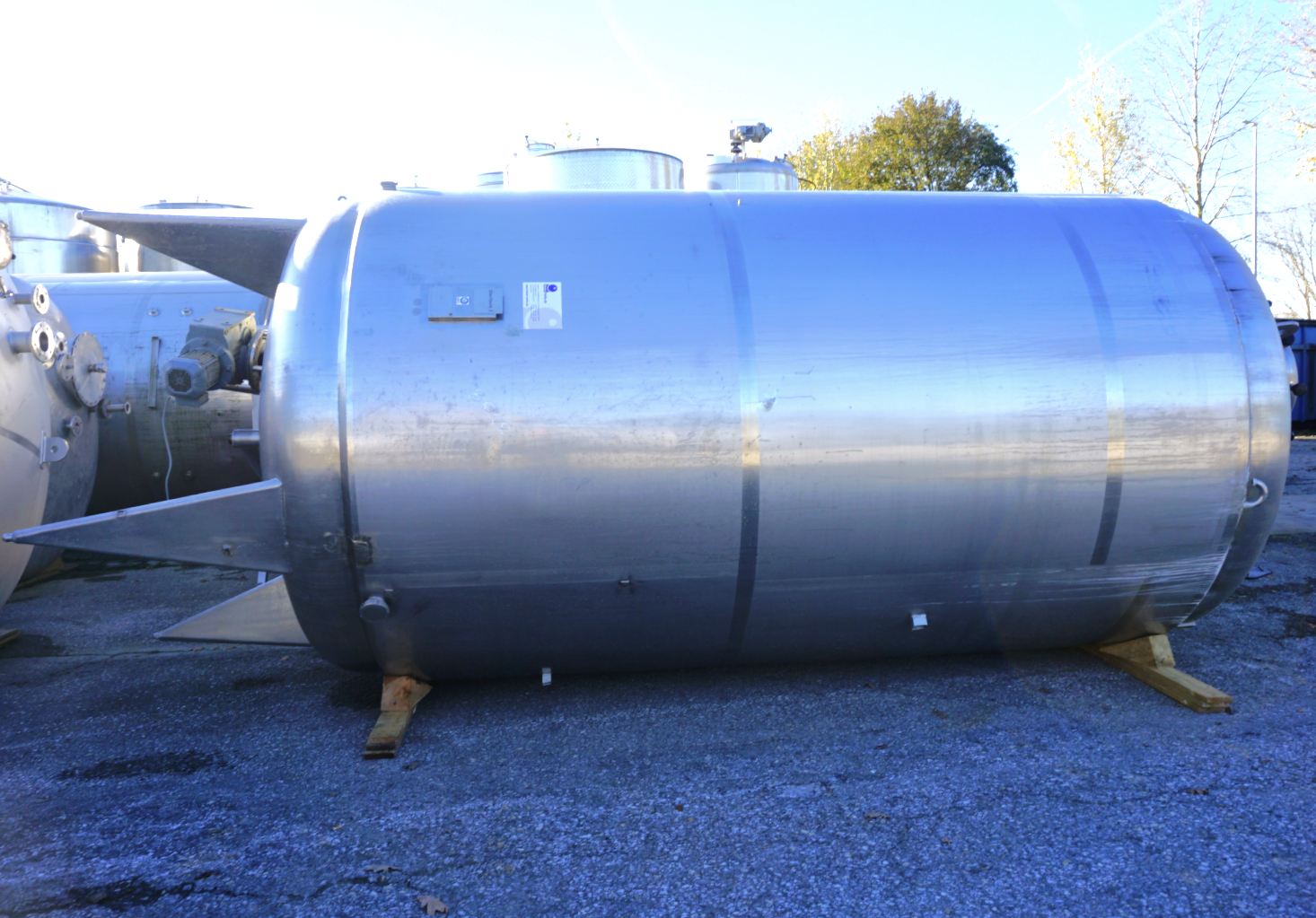 Druckbehälter 16.200 Liter aus V2A temperierbar, gebraucht