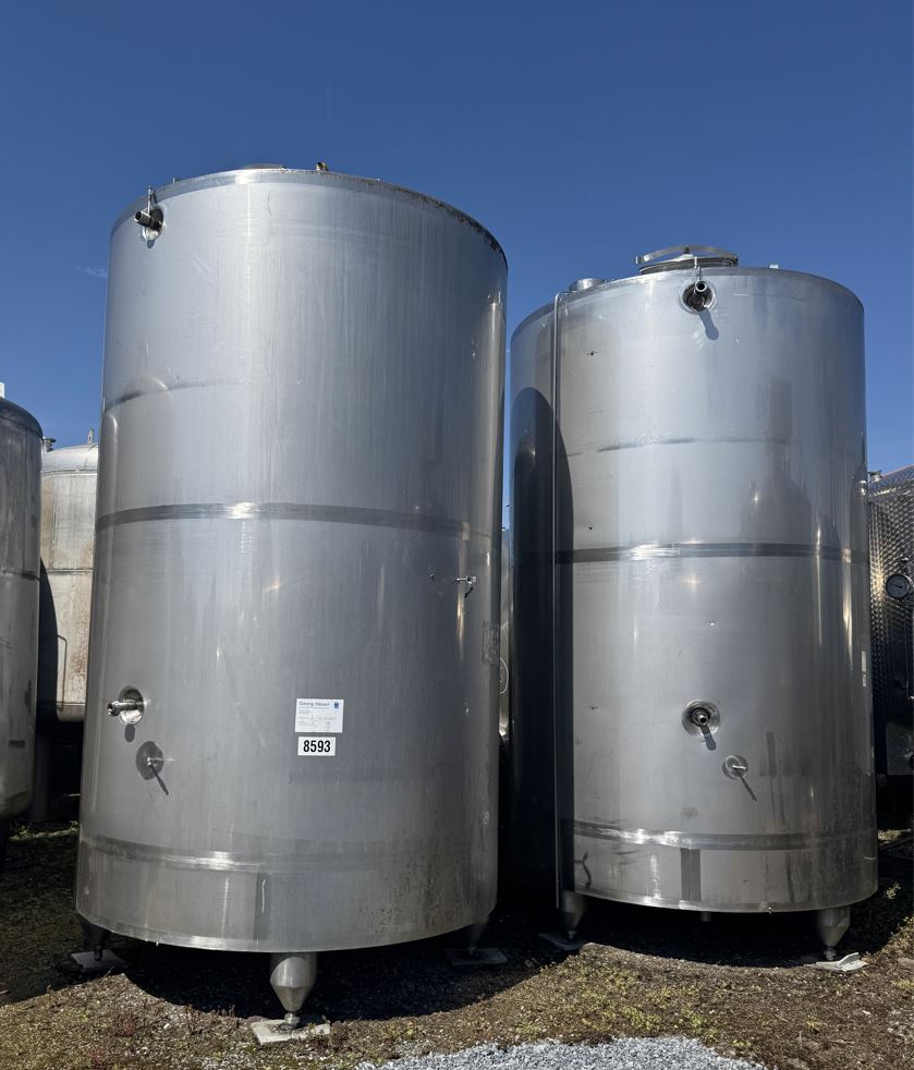 Behälter 8.000 Liter aus V2a, isoliert, gebraucht