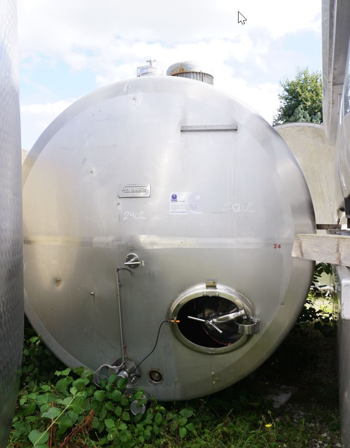 Behälter 20.000 Liter aus V2A, einwandig, gebraucht