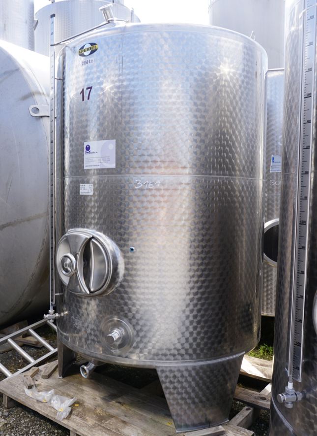 Behälter 2.850 Liter aus V2A, einwandig