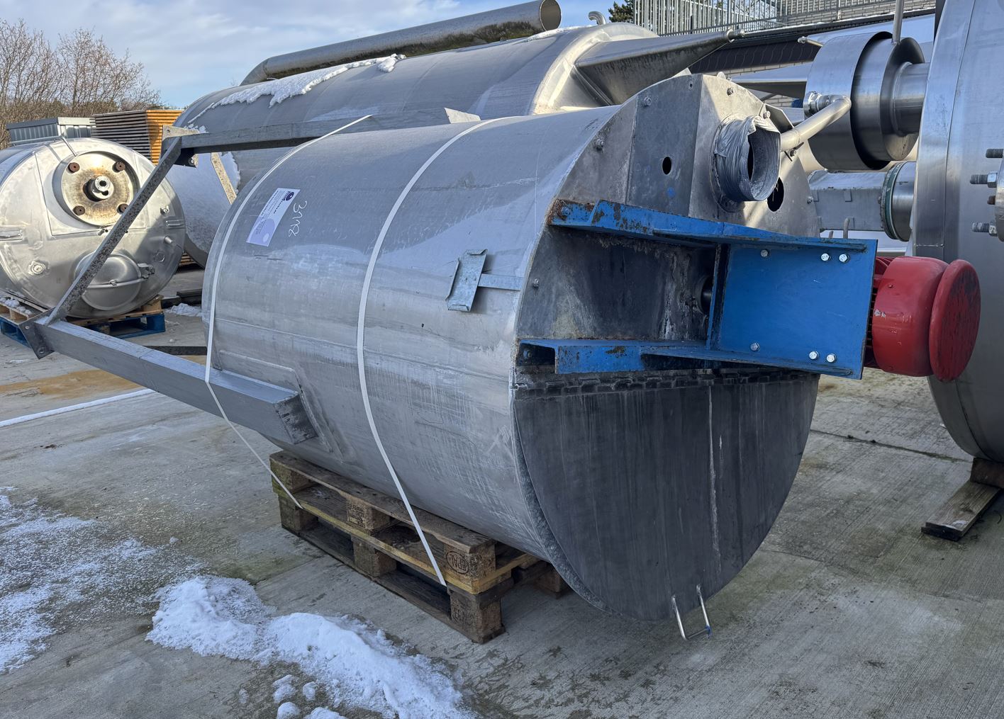 Behälter 2.000 Liter aus V2A einwandig, gebraucht