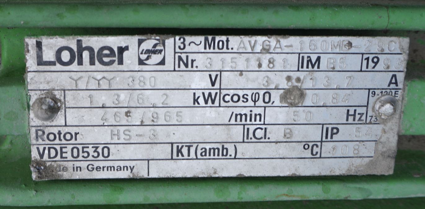 Rührwerk 1,3 / 6,2 kW, gebraucht