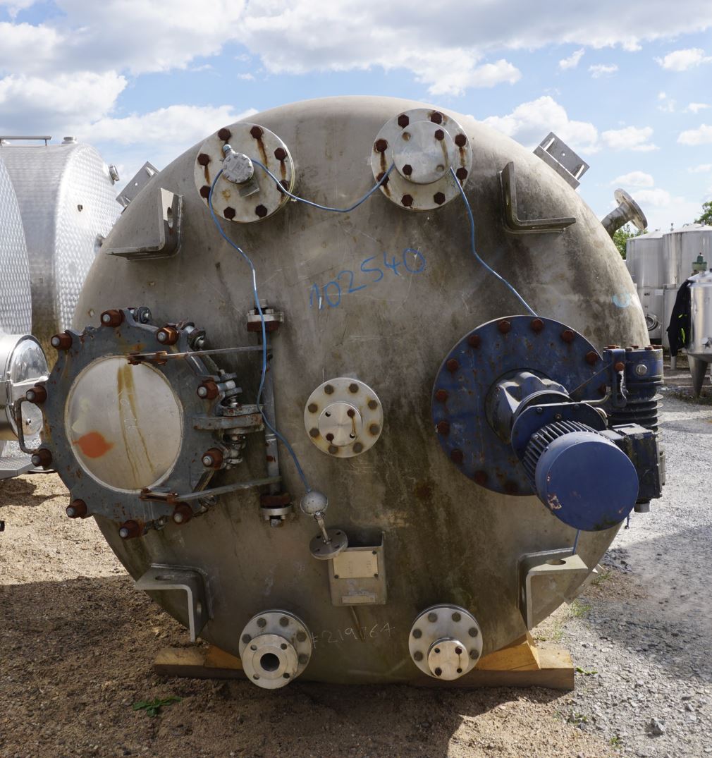 Druckbehälter 6.815 Liter aus V4A temperierbar, gebraucht