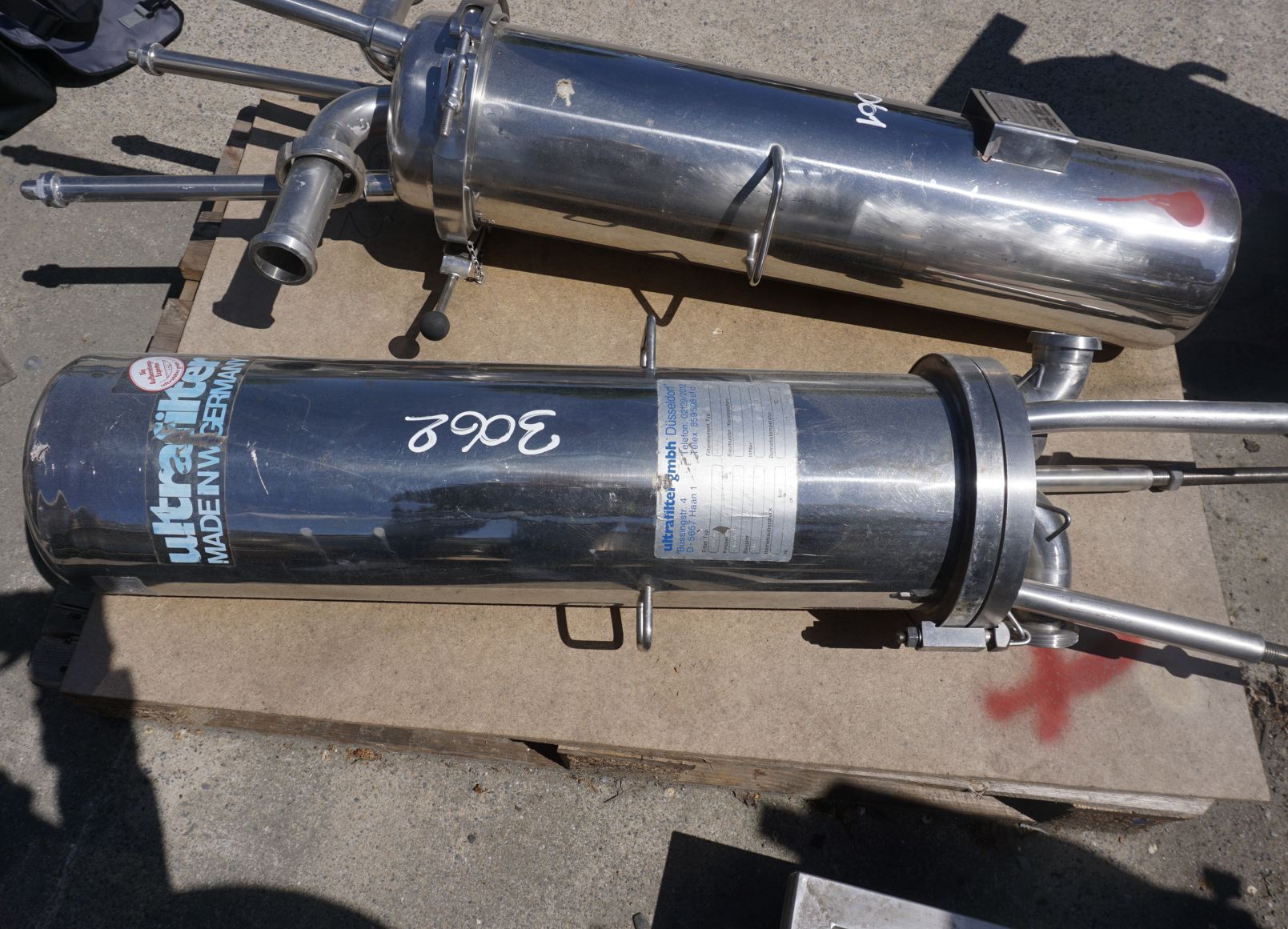 Filter 35 Liter aus V4A, gebraucht