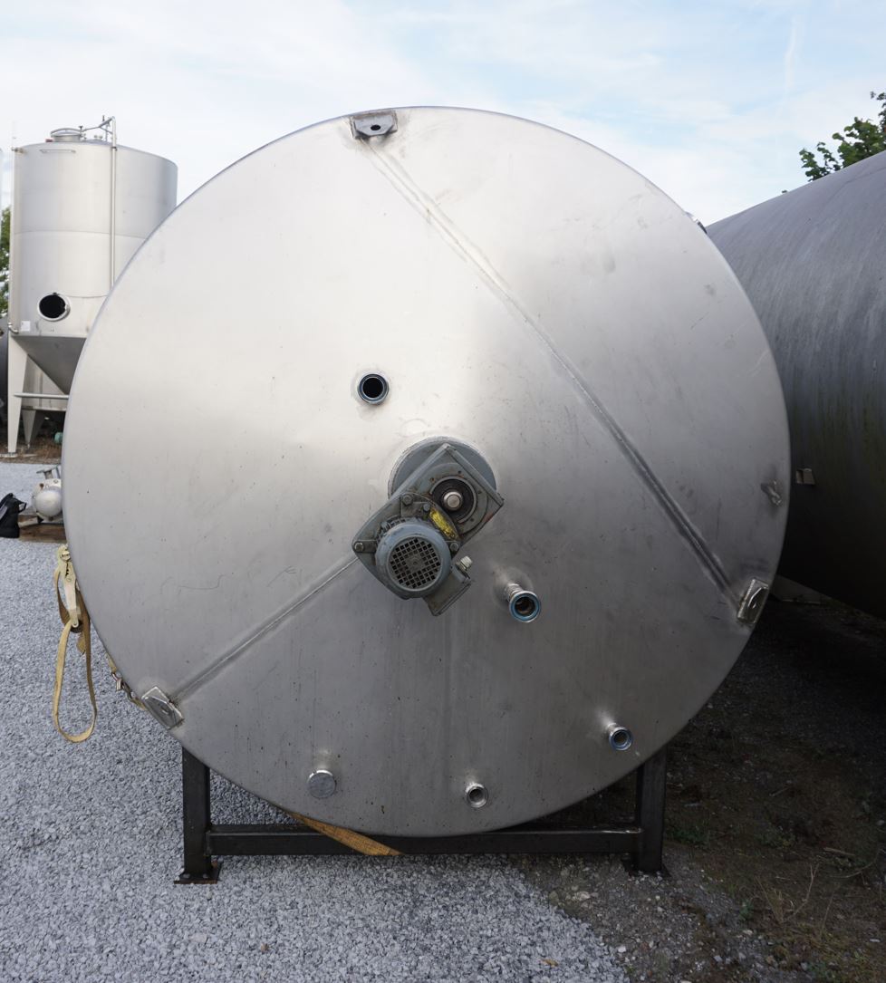 Behälter 11.000 Liter aus V2A, temperierbar, isoliert, gebraucht