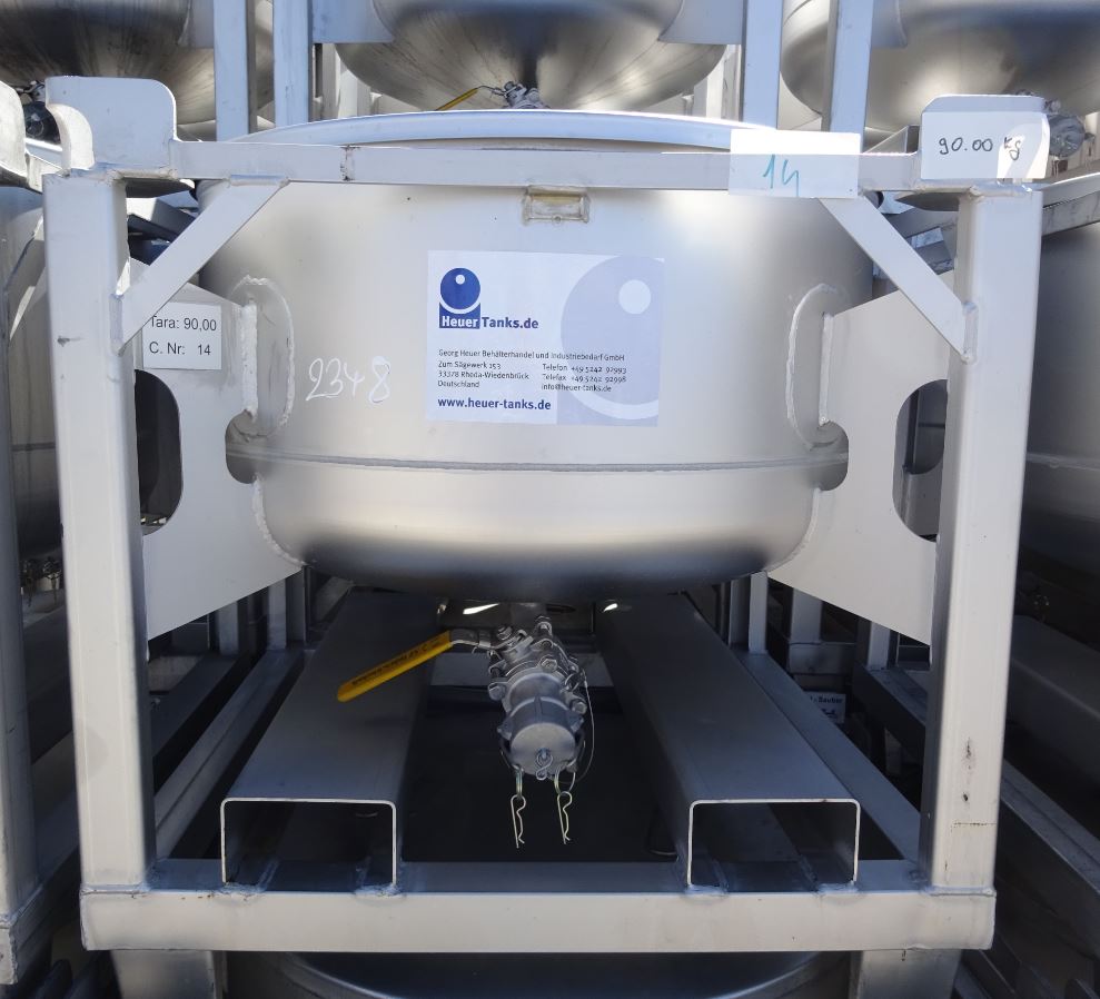 Behälter 200 Liter aus V2A, einwandig, gebraucht