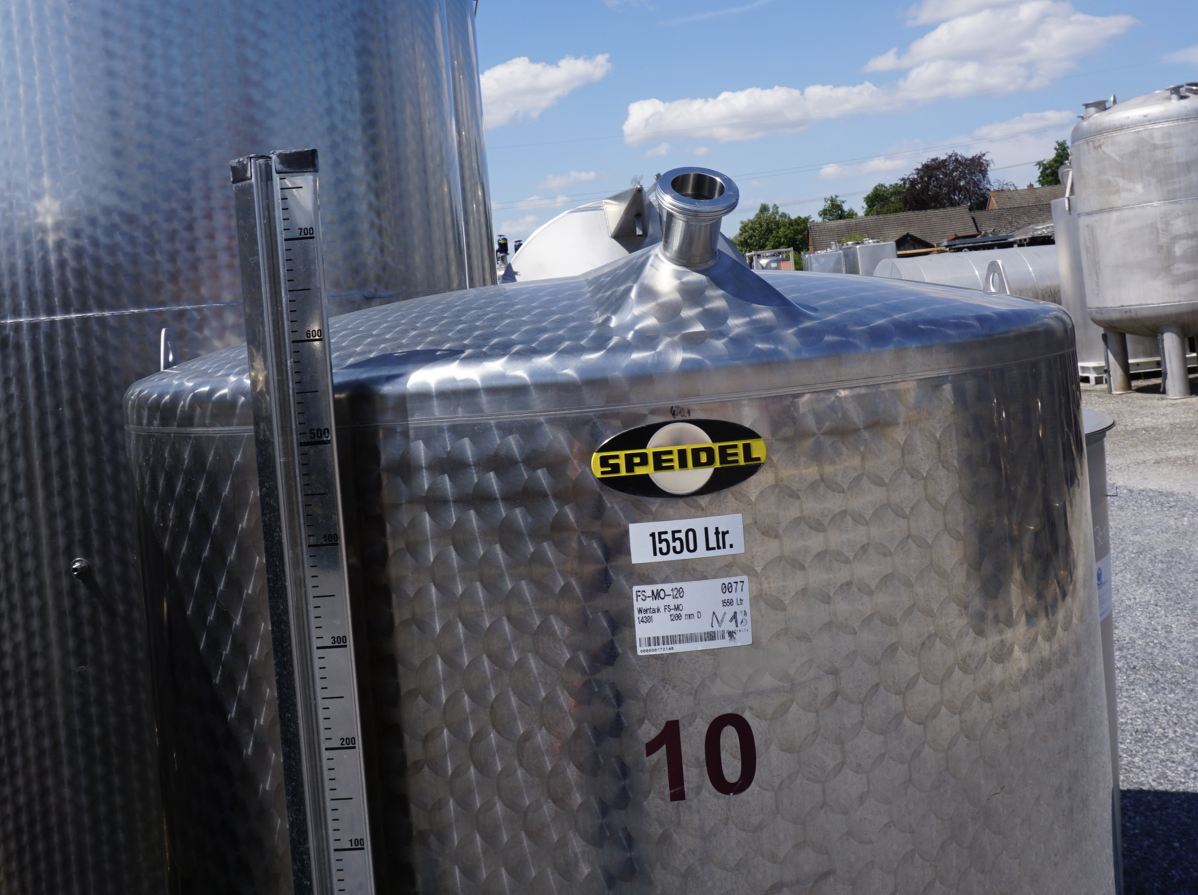 Behälter 1.550 Liter aus V2A, einwandig