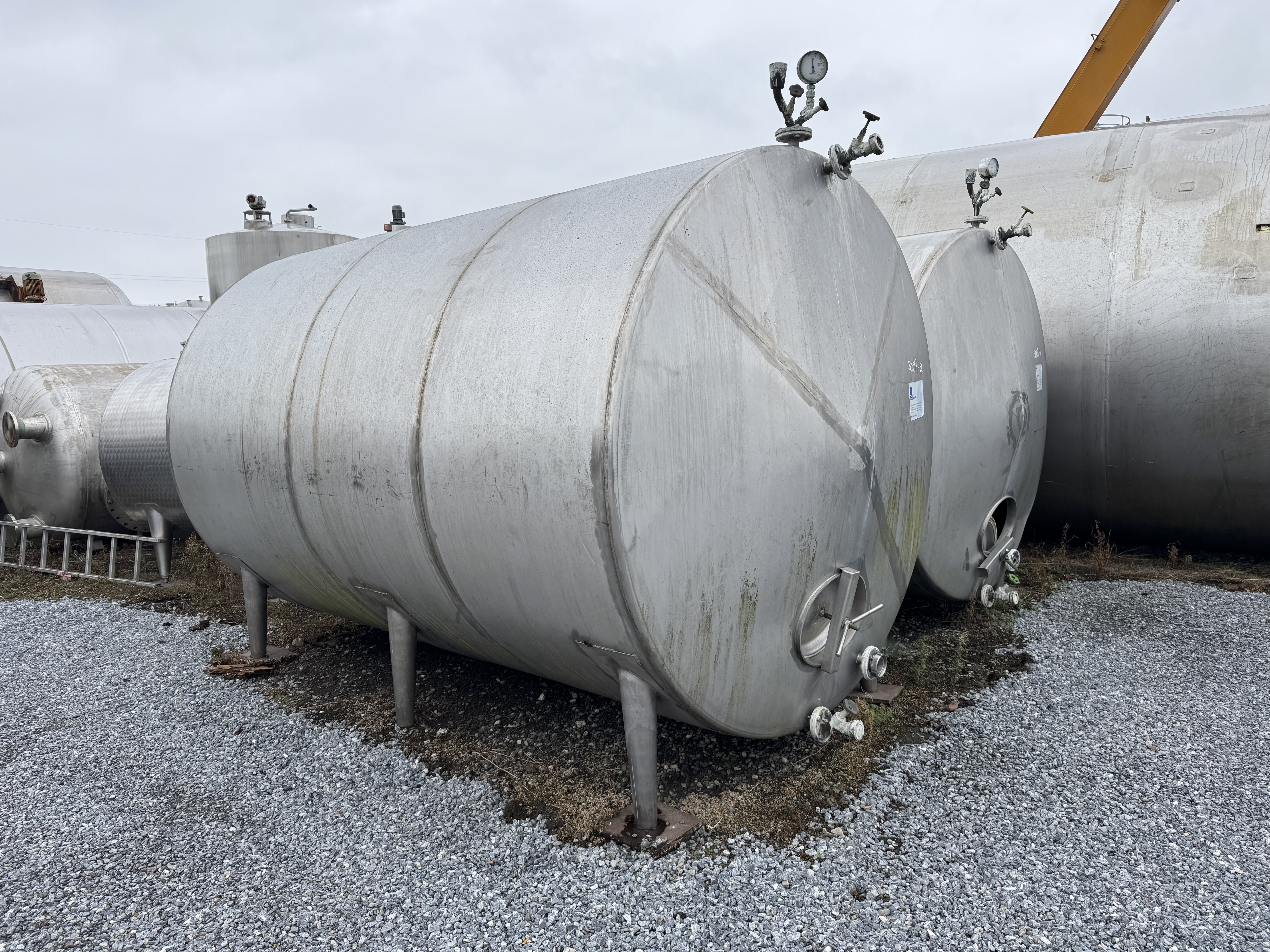 Behälter 10.000 Liter aus V2A, einwandig, gebraucht