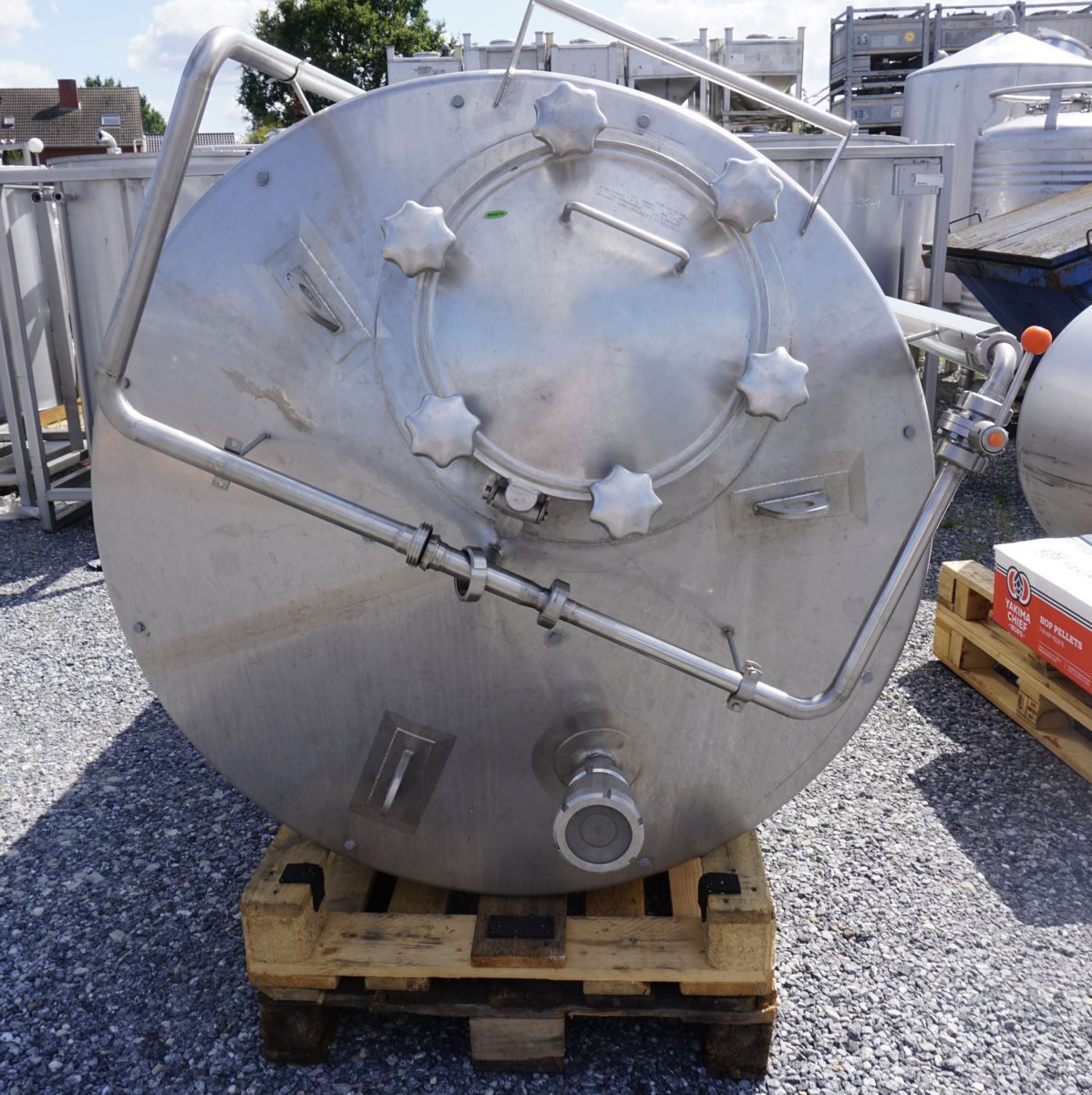 Drucktank 2.160 Liter aus V2A, kühlbar, isoliert