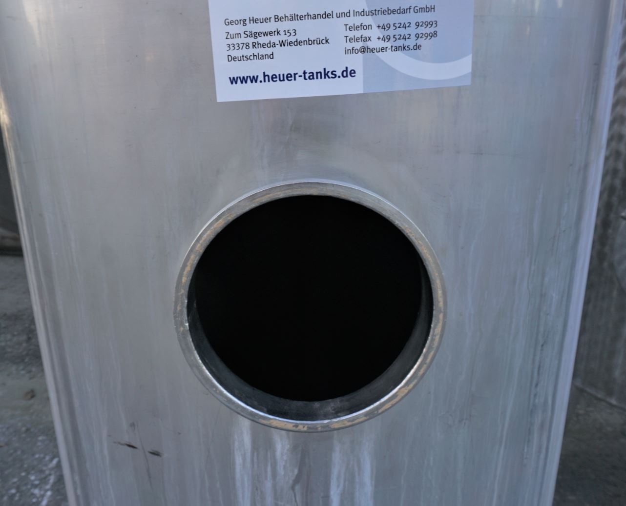 Behälter 650 Liter aus V2A einwandig, gebraucht