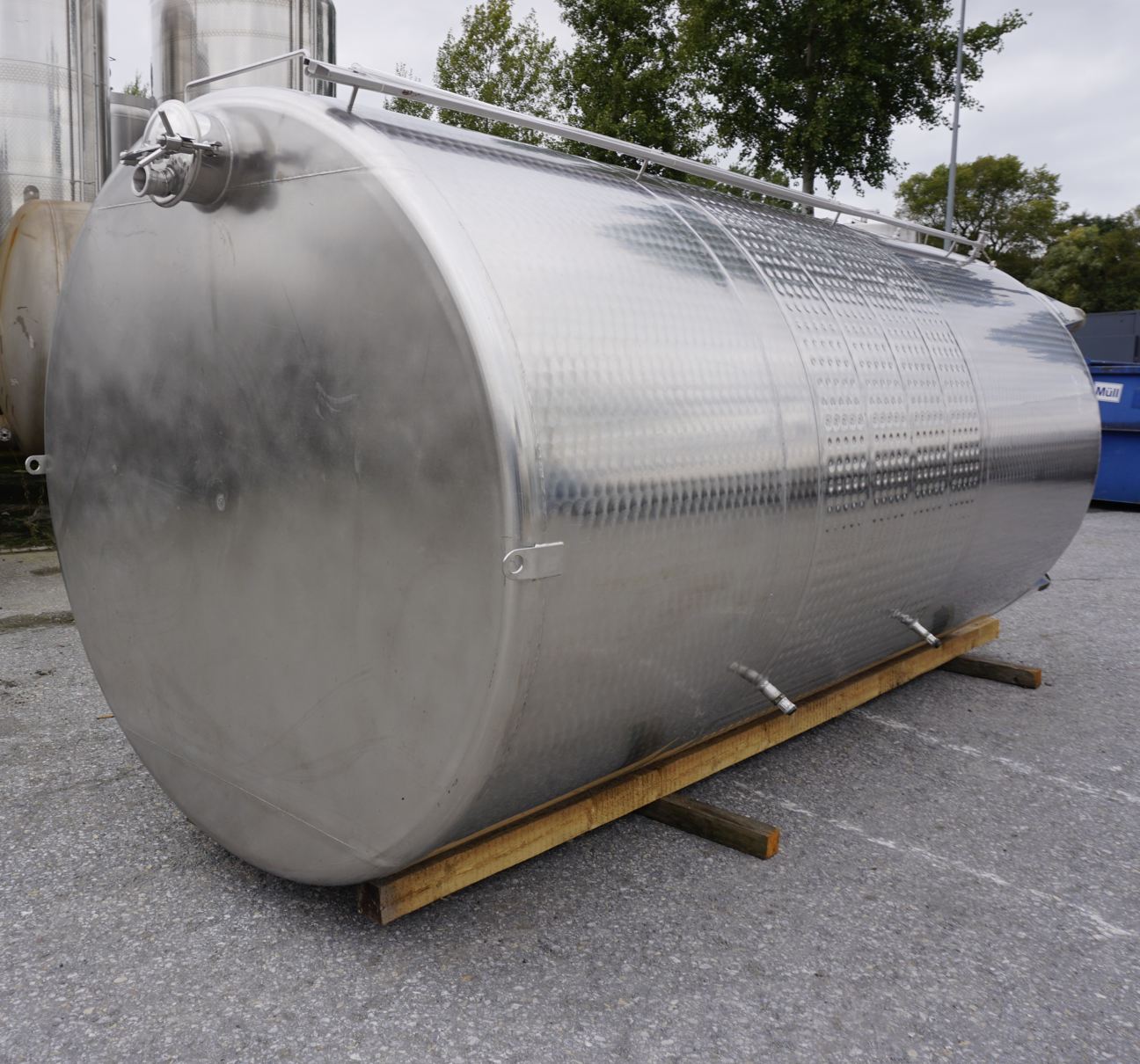 Behälter 12.500 Liter aus V2A temperierbar, gebraucht