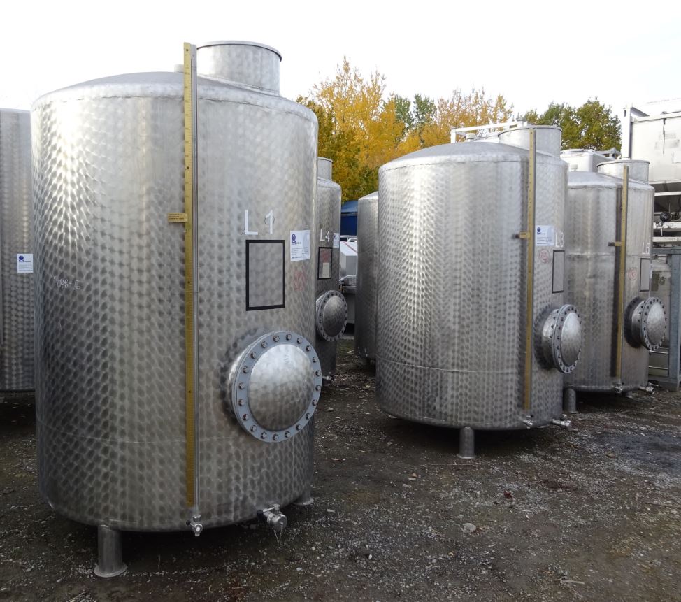 Behälter 3.400 Liter aus V2A, gebraucht, einwandig