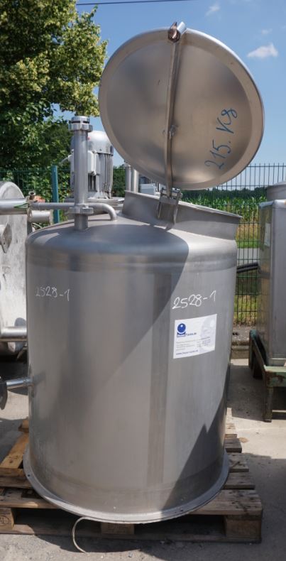 Behälter 600 Liter aus V2A einwandig, gebraucht
