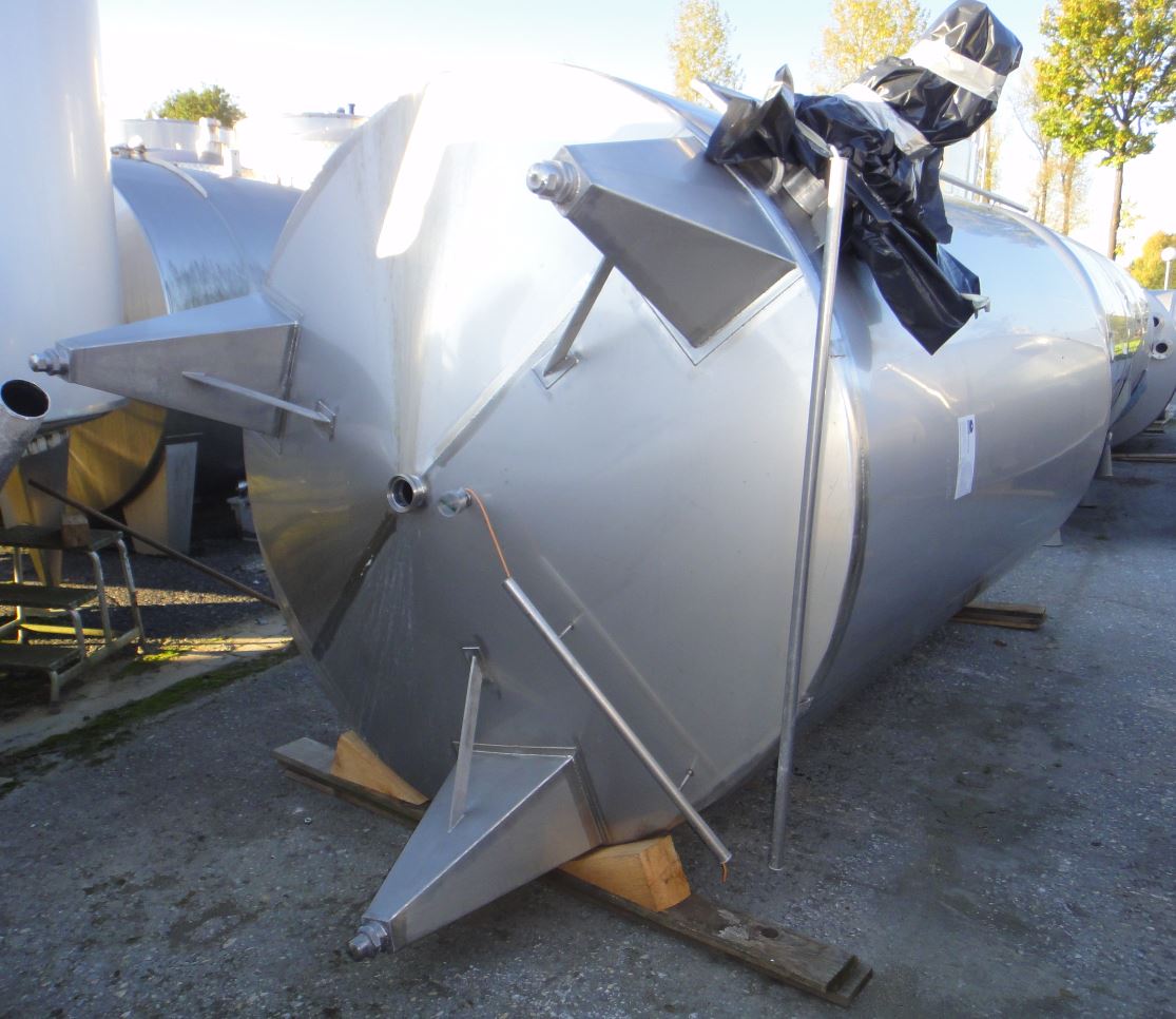 Behälter 10.000 Liter aus V2A, gebraucht, einwandig