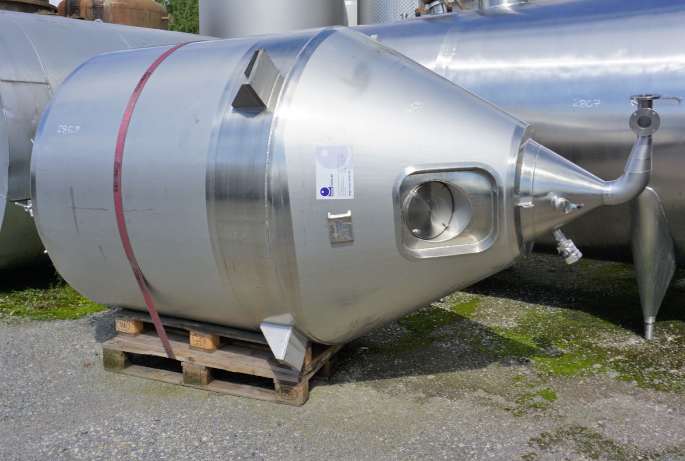 Behälter 3.000 Liter aus V2A isoliert, gebraucht
Bauform: hängend