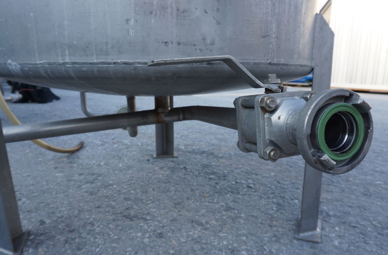 Behälter 500 Liter aus V4A, temperierbar, gebraucht