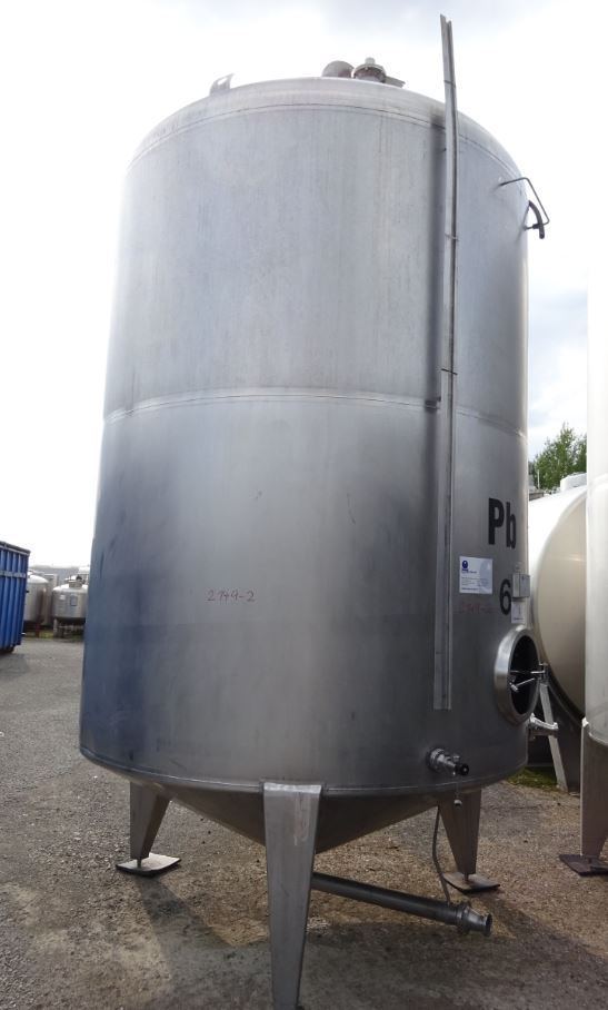 Behälter 12.000 Liter aus V4A, gebraucht, einwandig