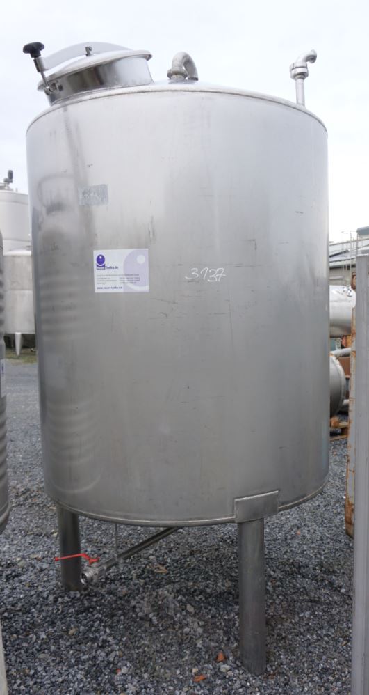 Behälter 2.000 Liter aus V2A einwandig, gebraucht