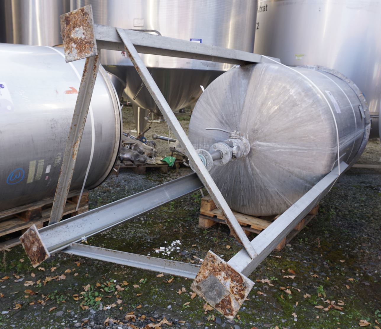 Behälter 2.000 Liter aus V2A einwandig, gebraucht