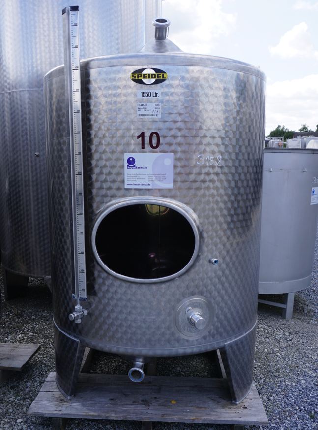 Behälter 1.550 Liter aus V2A, einwandig