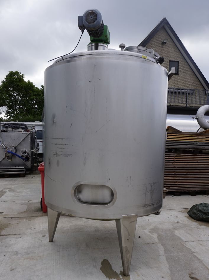 Behälter 2.000 Liter aus V2A isoliert, temperierbar