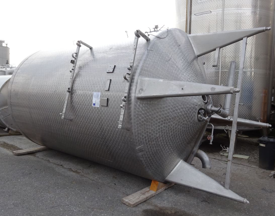 Behälter 16.000 Liter aus V2A, gebraucht, 
temperierbar, isoliert