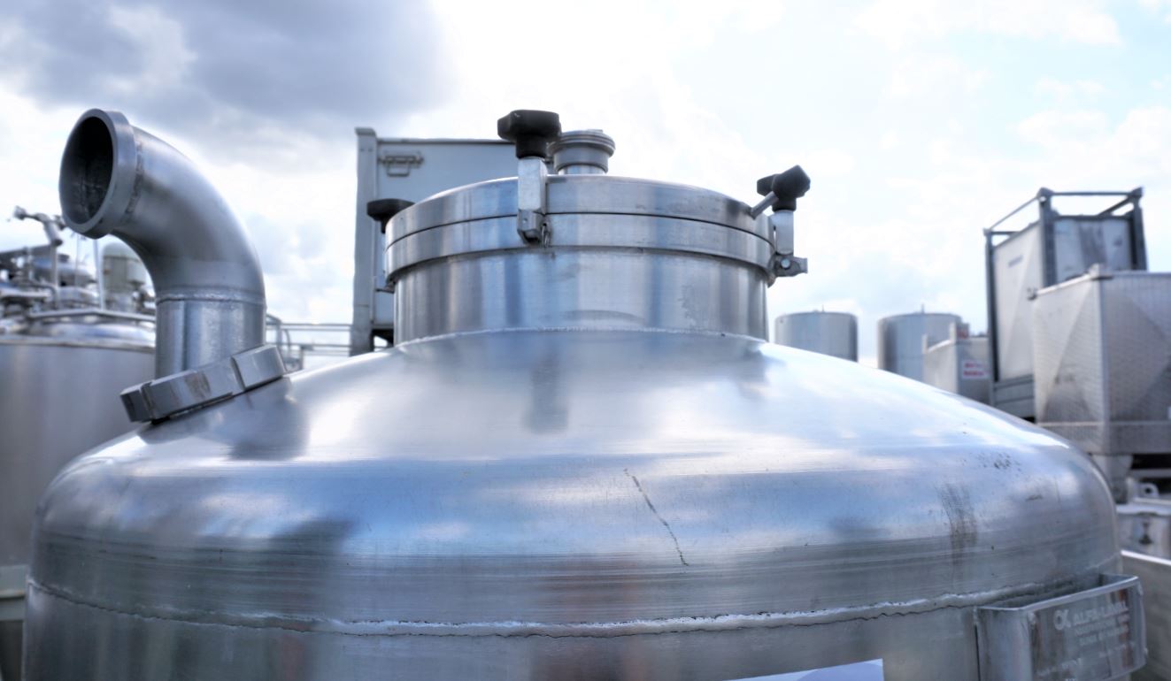 Behälter 750 Liter aus V2A einwandig, gebraucht