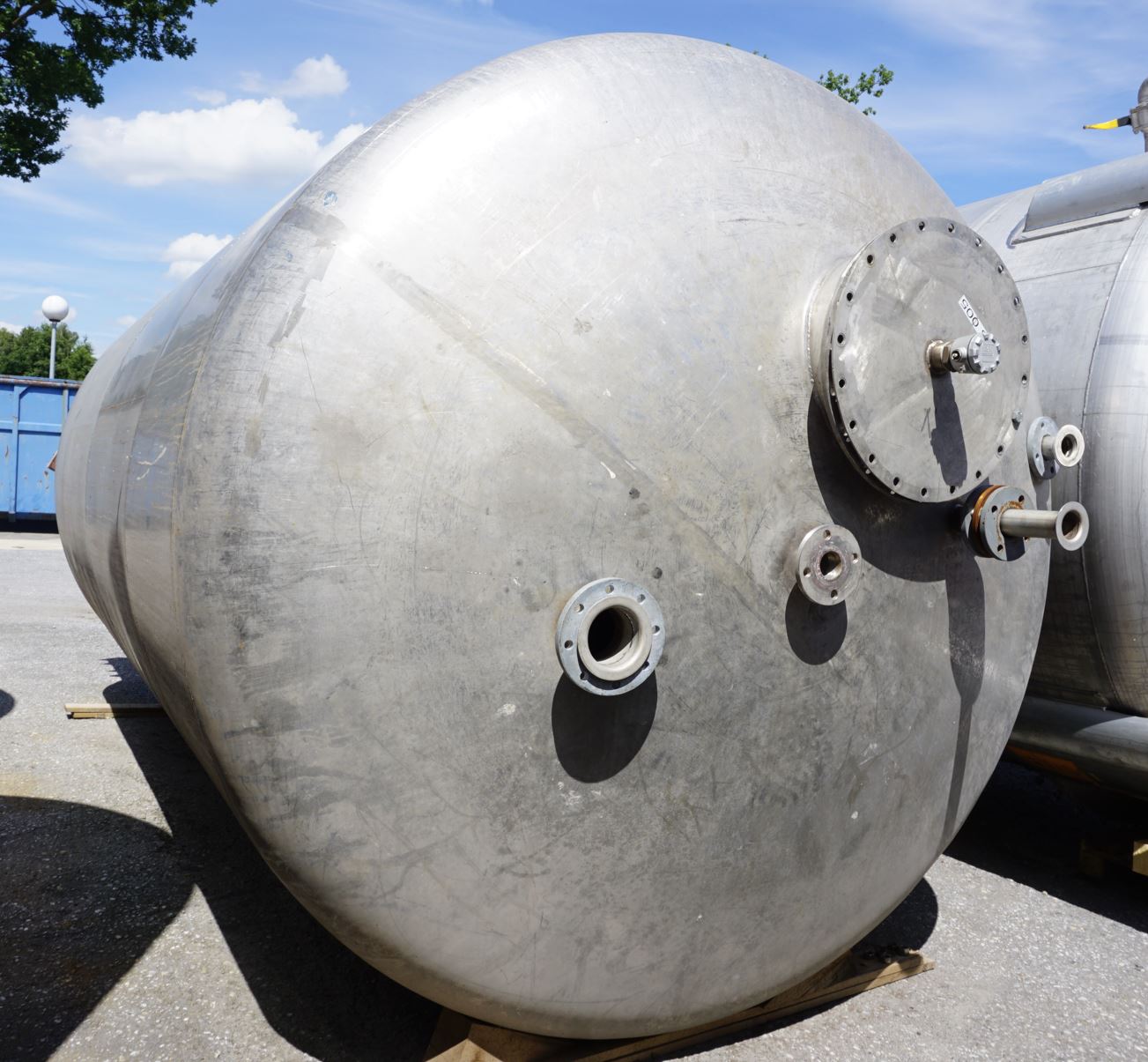 Behälter 19.000 Liter aus V4A, einwandig, gebraucht
Bauform: liegend