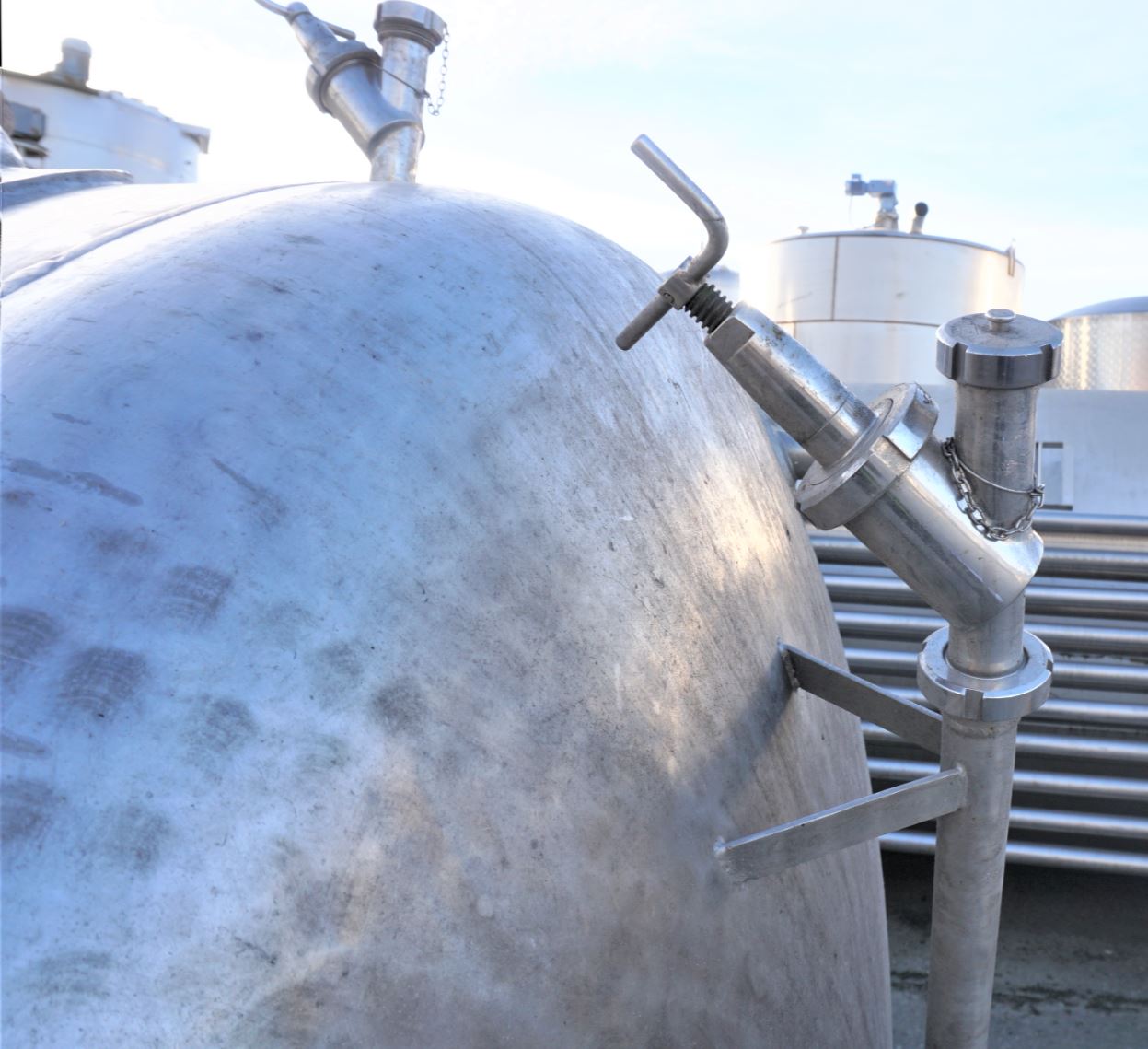 Druckbehälter 6.200 Liter aus V4A, einwandig, gebraucht