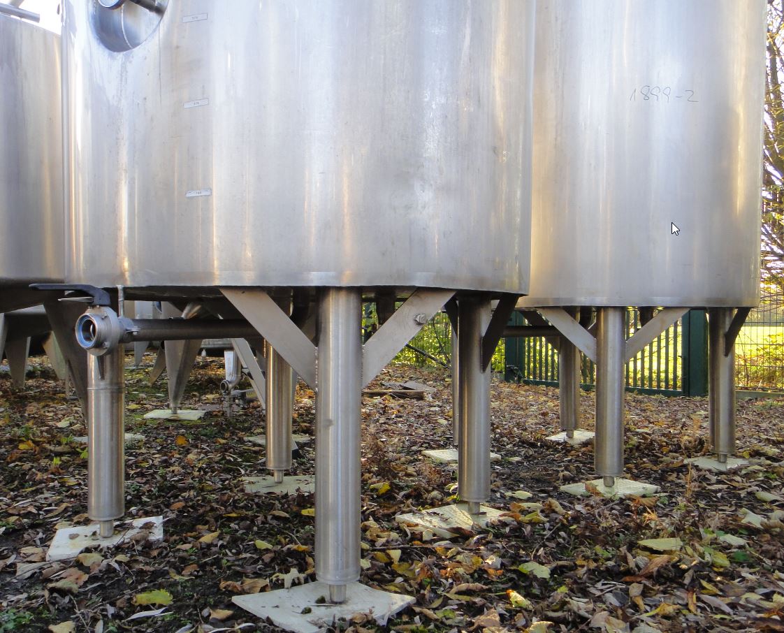 Behälter 1.500 Liter aus V2A, gebraucht, 
temperierbar, isoliert