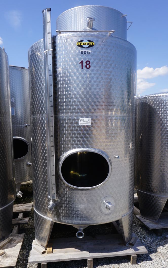 Behälter 2.000 Liter aus V2A, einwandig