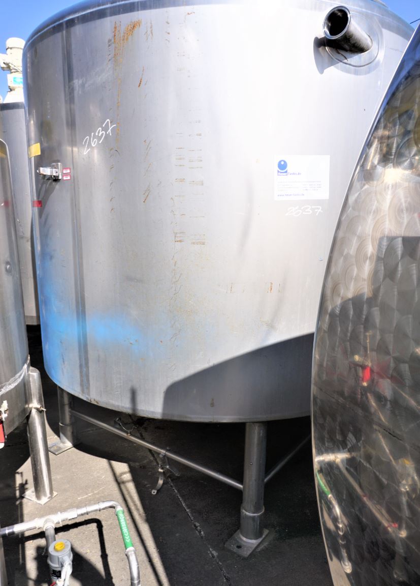 Behälter 4.000 Liter aus V4A isoliert, gebraucht