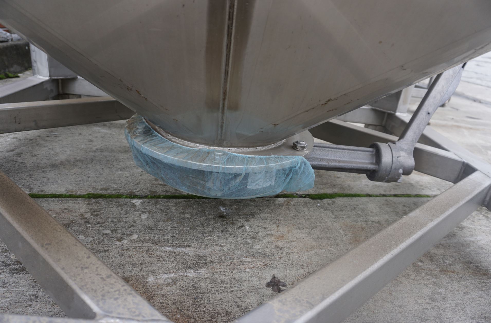 Schüttgutcontainer 800 Liter aus V2A einwandig, gebraucht