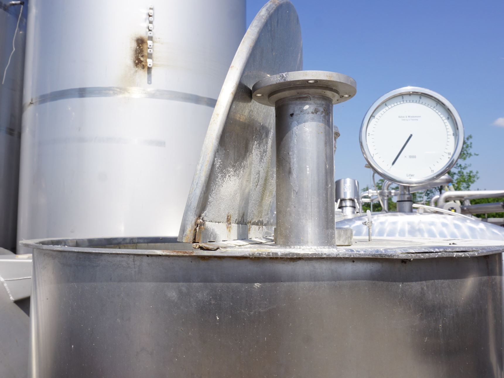 Behälter 750 Liter aus V2A einwandig, gebraucht
Bauform: stehend