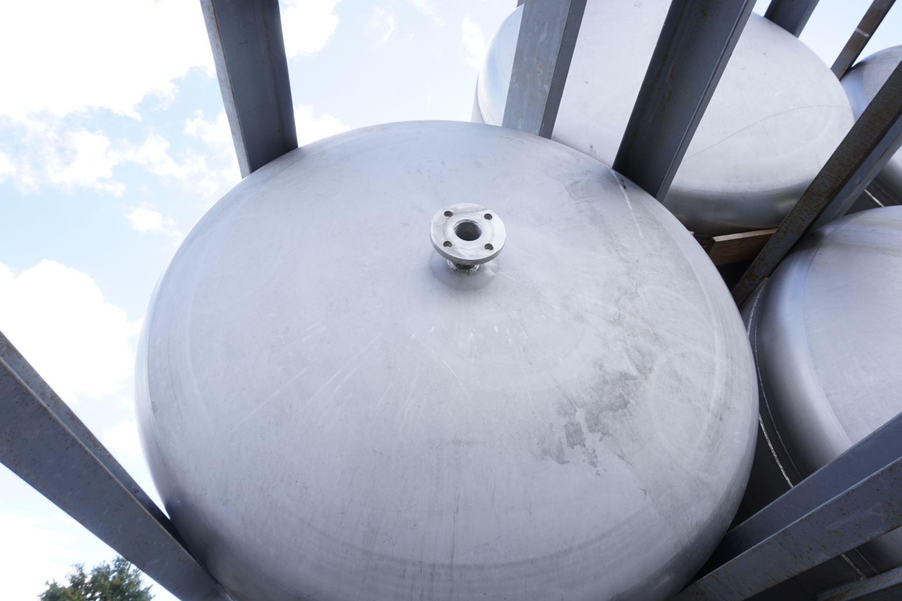 Behälter 10.000 Liter aus V2A einwandig, gebraucht