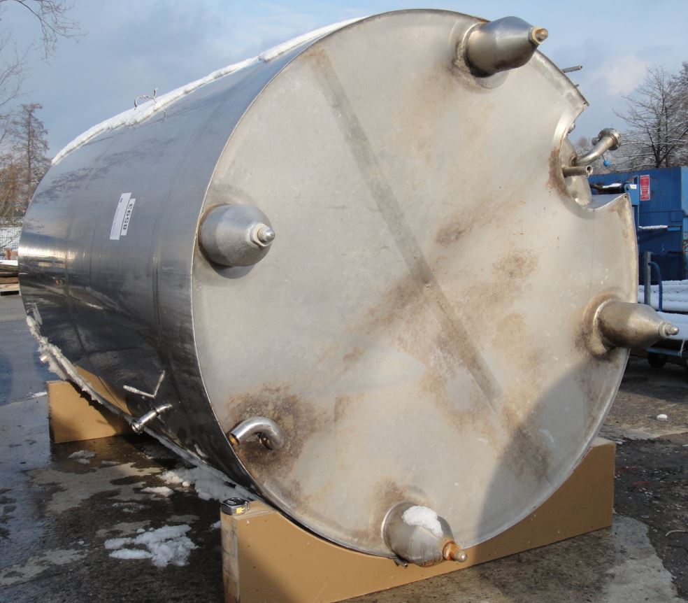 Behälter 8.000 Liter aus V2a, isoliert, gebraucht