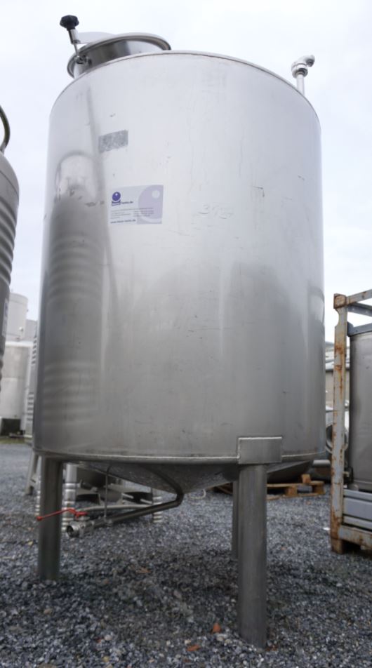 Behälter 2.000 Liter aus V2A einwandig, gebraucht