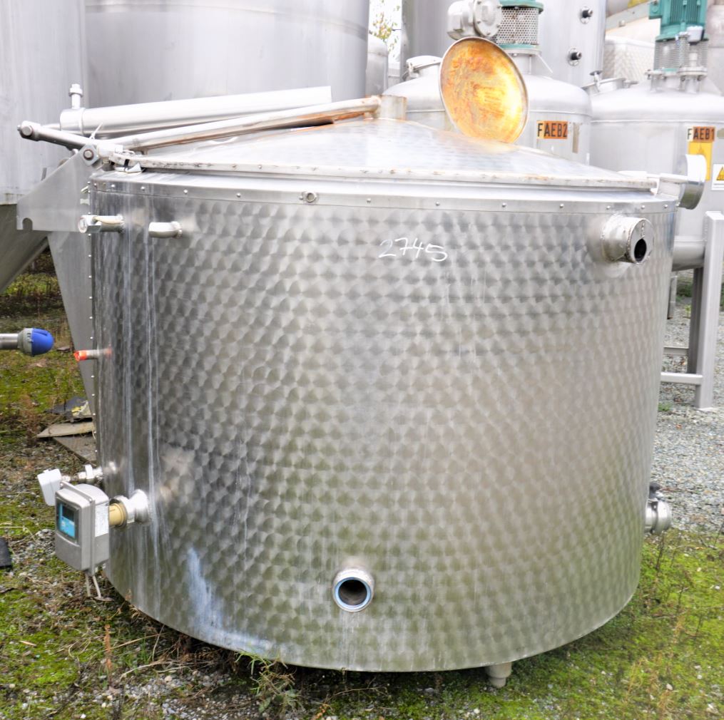 Behälter 1.800 Liter aus V2a isoliert, gebraucht
