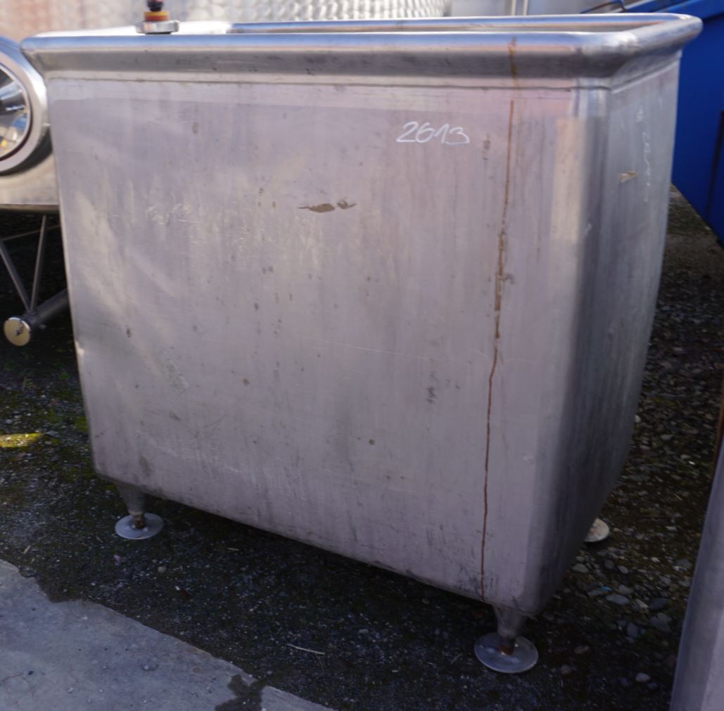 Wanne 800 Liter aus V4A, einwandig, gebraucht