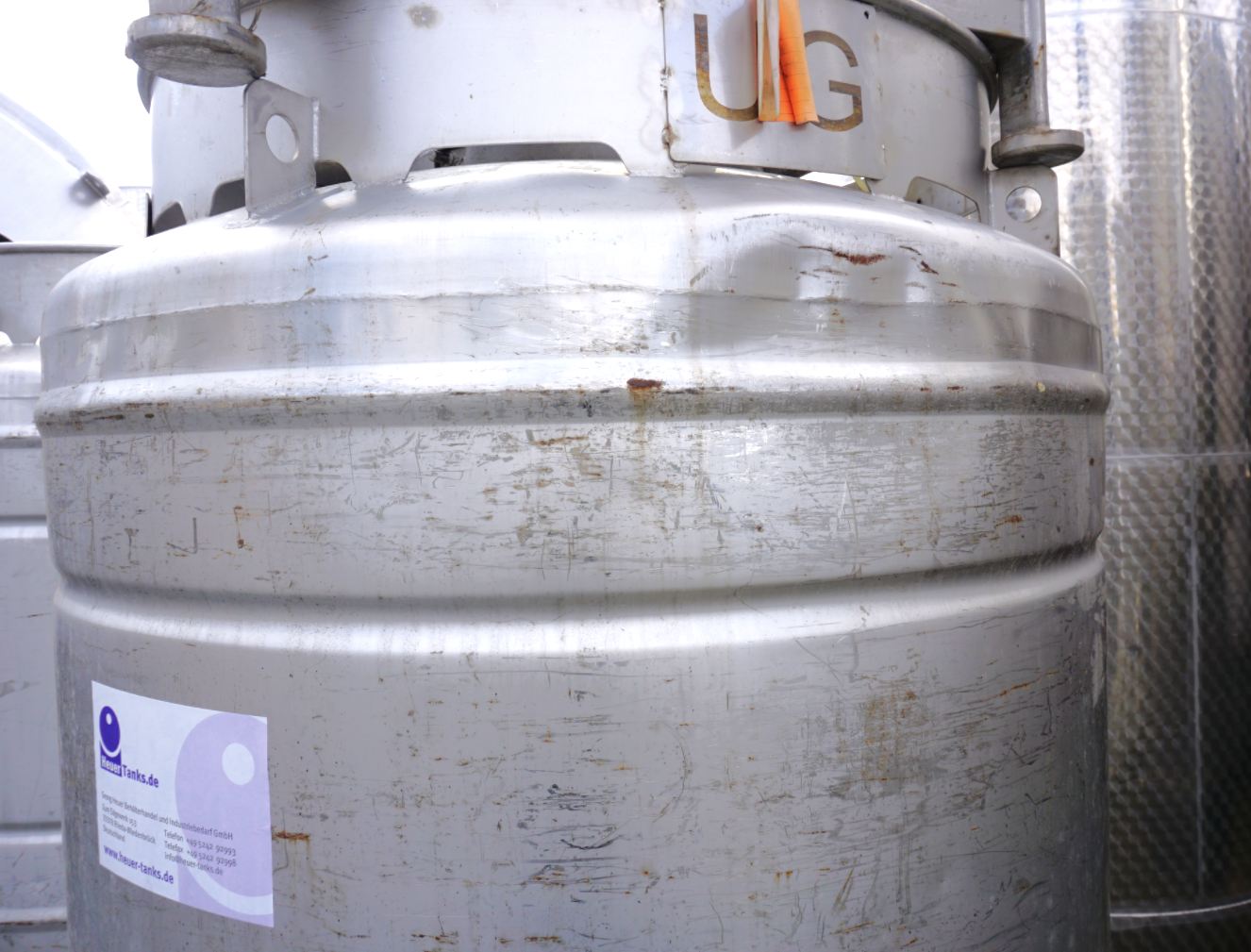 Rundcontainer 1.000 Liter aus V2A einwandig