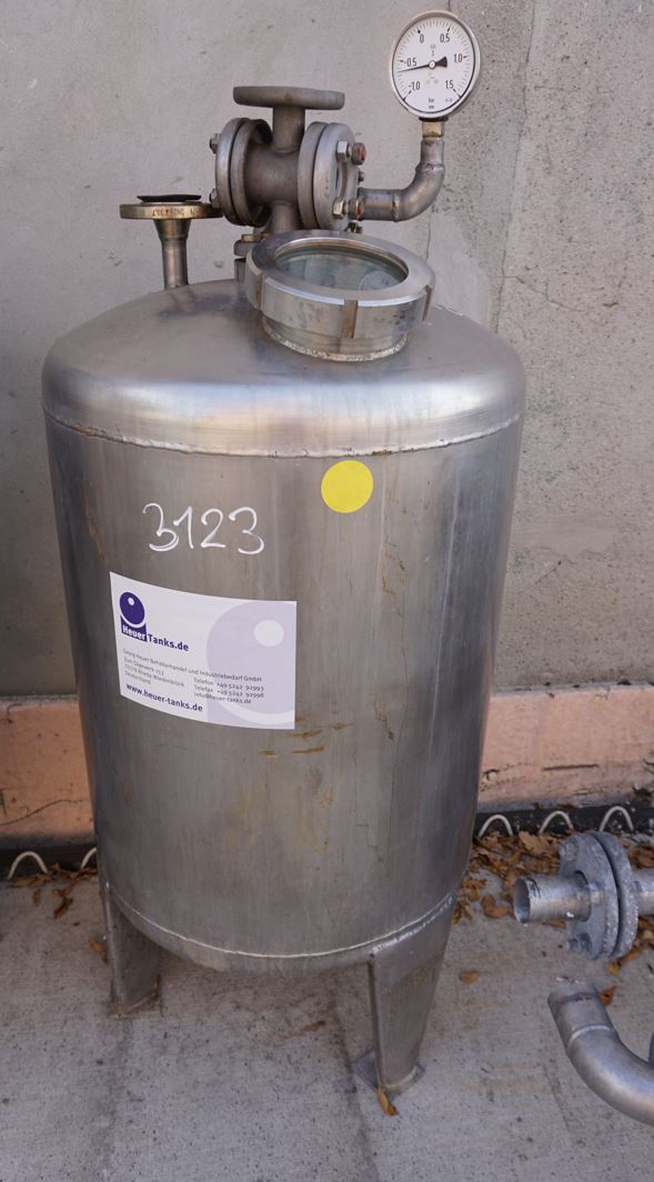 Behälter 170 Liter aus V4A einwandig, gebraucht
