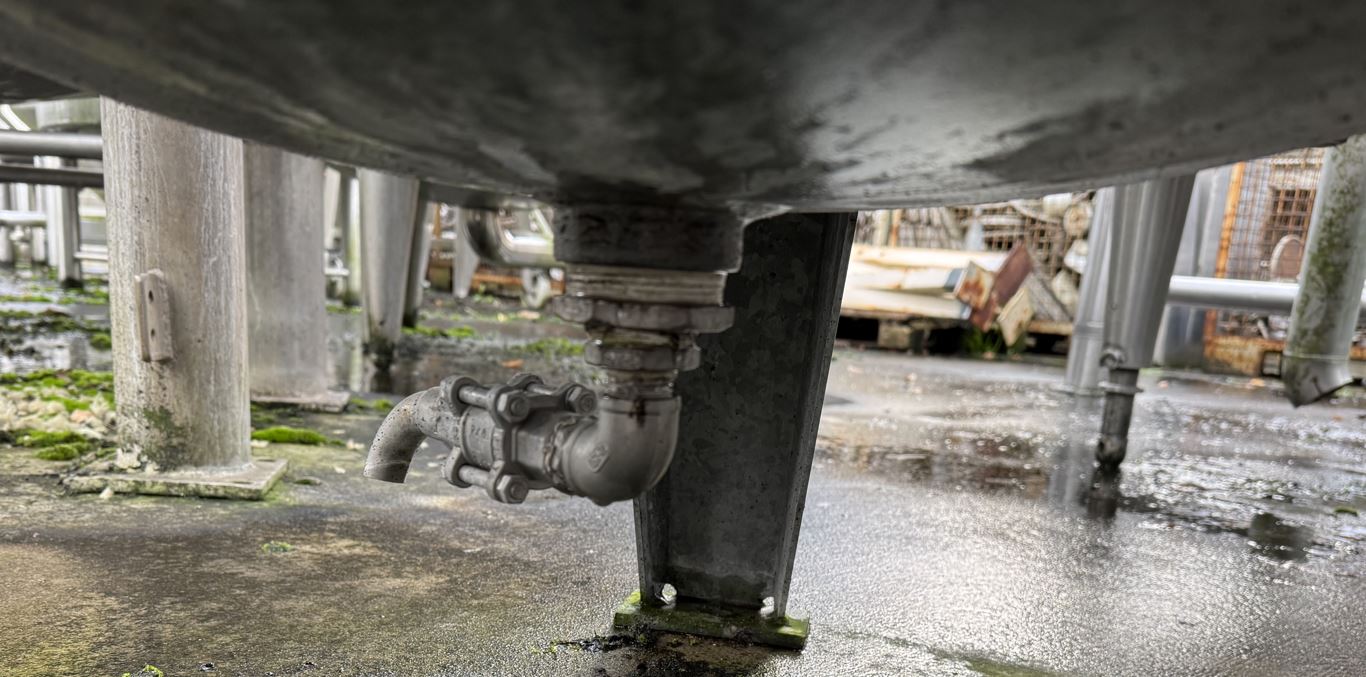 Druckbehälter 1.000 Liter aus Stahl, einwandig, gebraucht