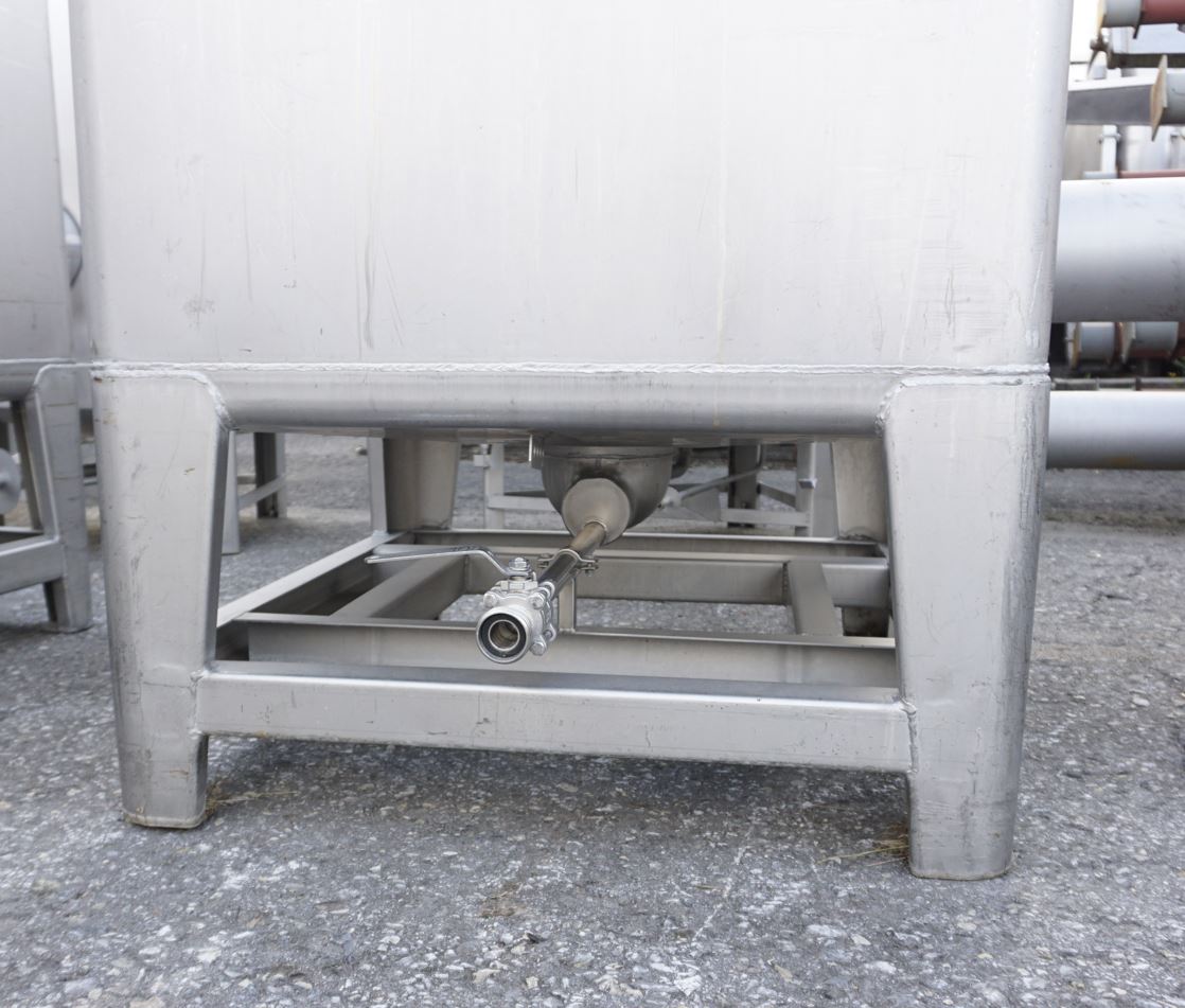 Wanne 900 Liter aus V2A, einwandig, gebraucht
