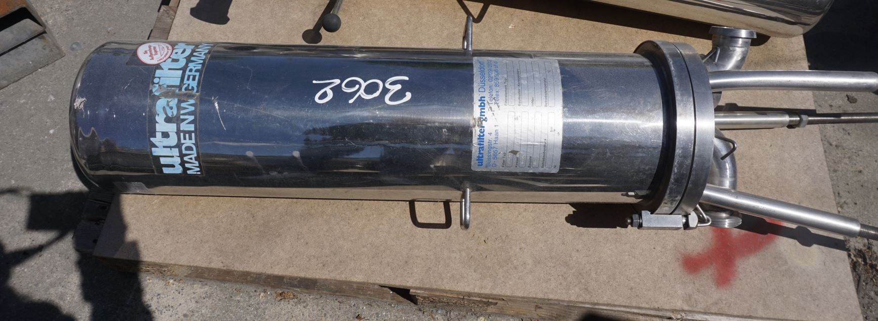 Filter 35 Liter aus V4A, gebraucht