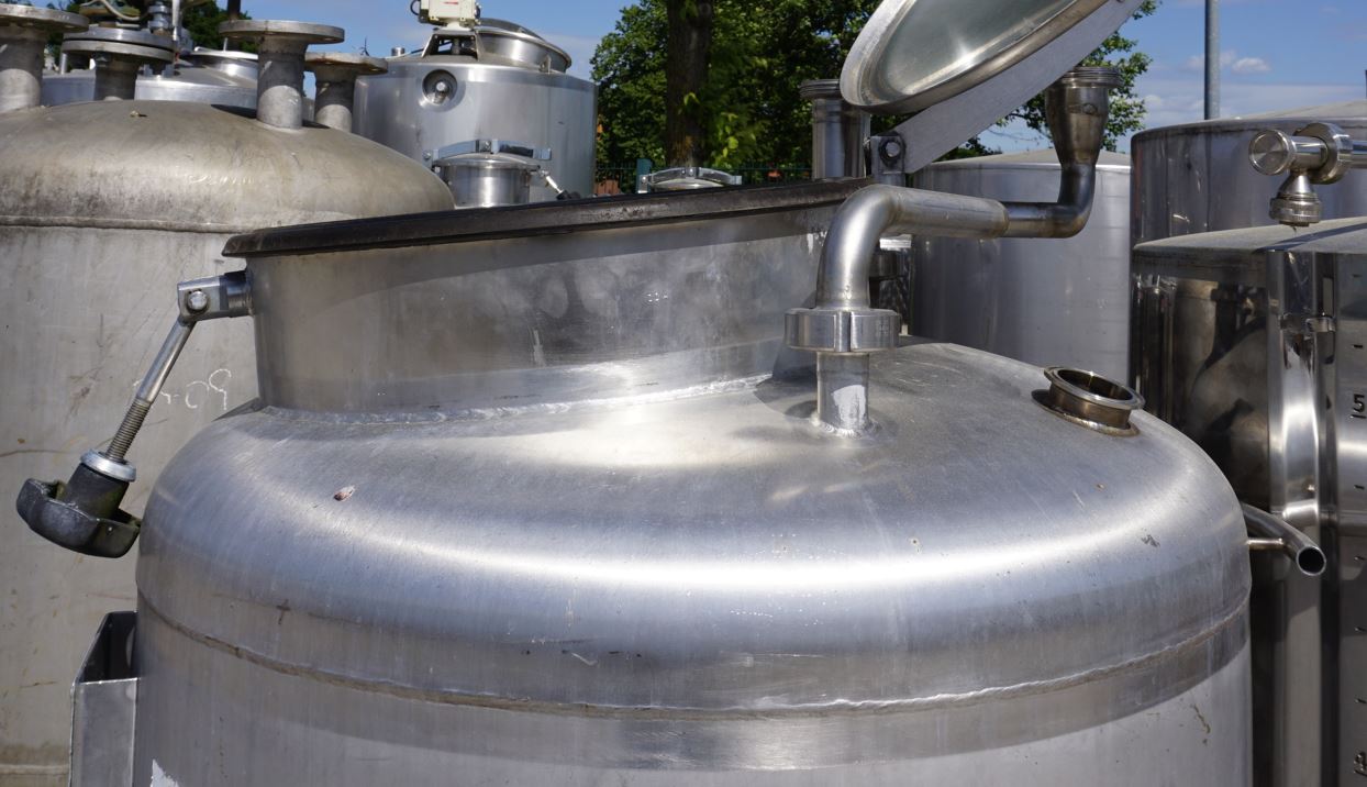 Behälter 290 Liter aus V2A, einwandig, gebraucht