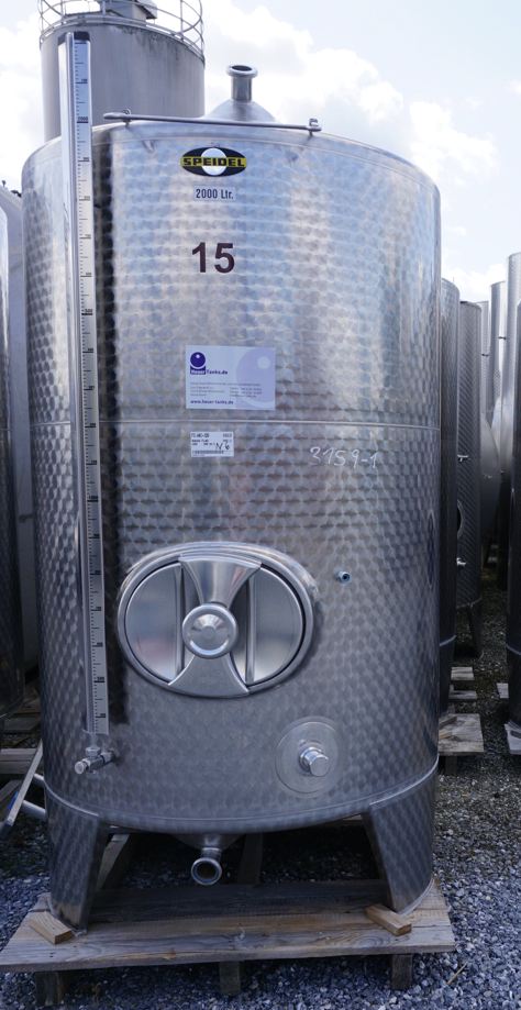 Behälter 2.000 Liter aus V2A, einwandig