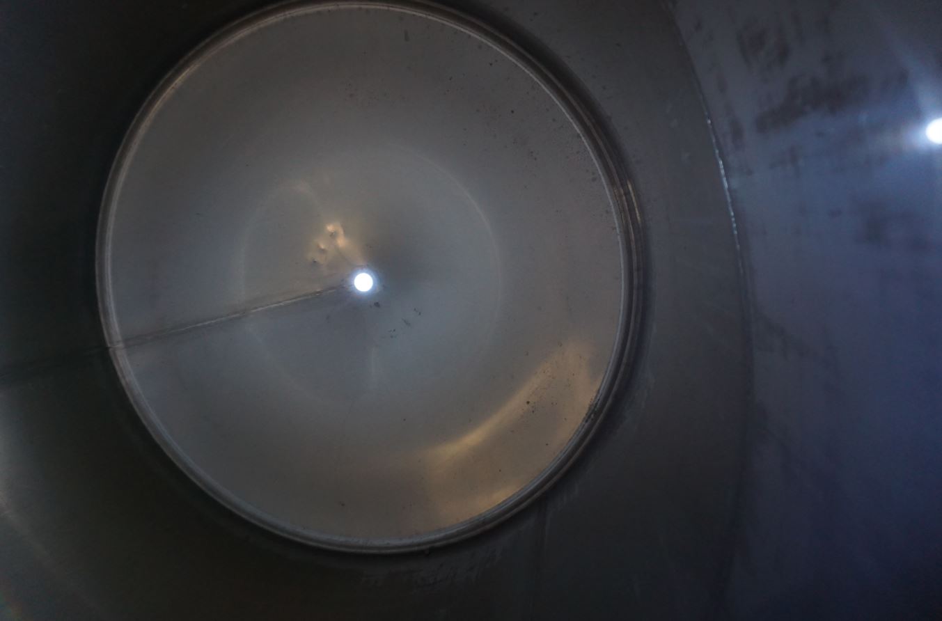 Behälter 3.200 Liter aus V2A, gebraucht, einwandig