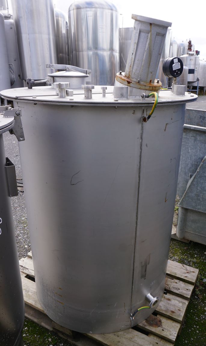 Behälter 500 Liter aus V2A einwandig, gebraucht