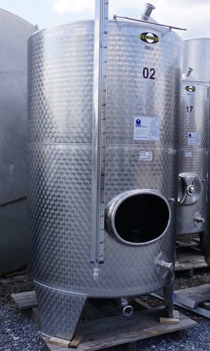 Behälter 2.100 Liter aus V2A, einwandig