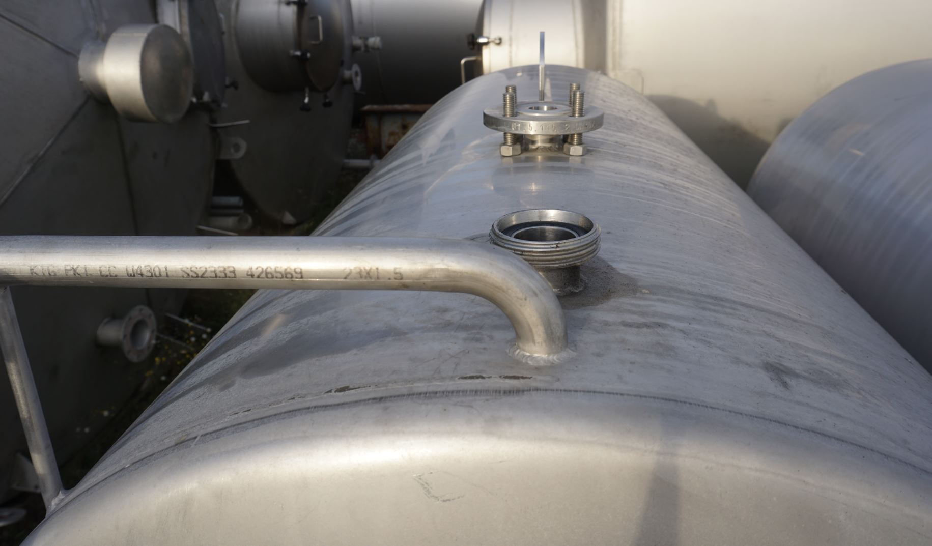Behälter 1.220 Liter aus V2A einwandig, gebraucht